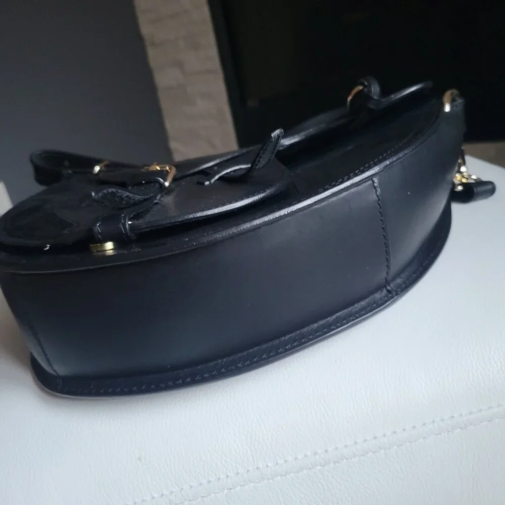 Boldrini Selleria Leather Black Handbag / Shoulder Bag - Picture 2 of 6